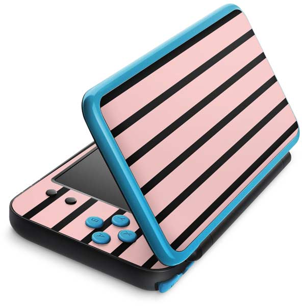 Pink and Black Stripes Nintendo Skins