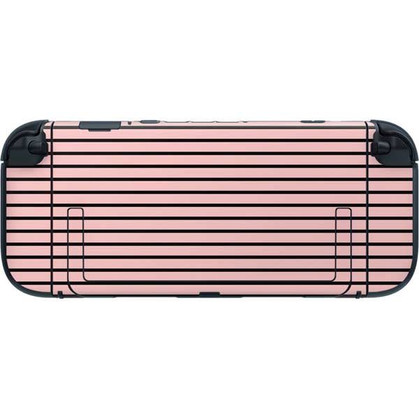 Pink and Black Stripes Nintendo Switch 2 (2025) with Joy-Con Skin