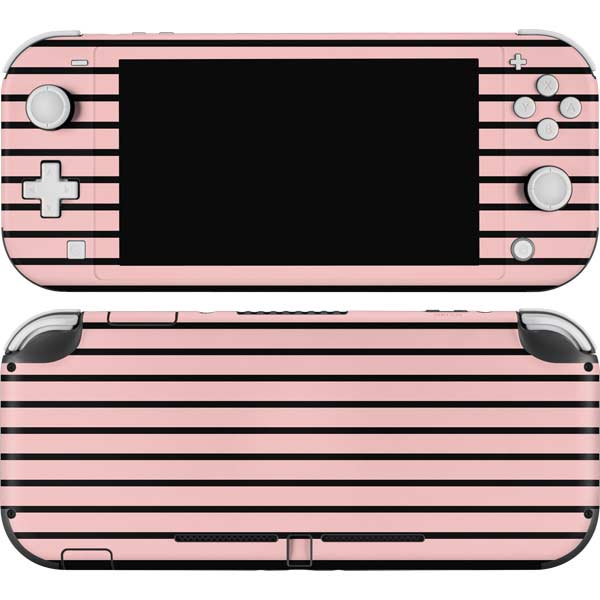 Pink and Black Stripes Nintendo Skins