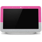 Pink and Grey Stripes Google Home Hub Skin
