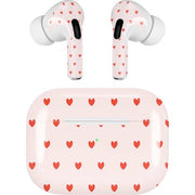 Pink and Red Hearts AirPods Skins