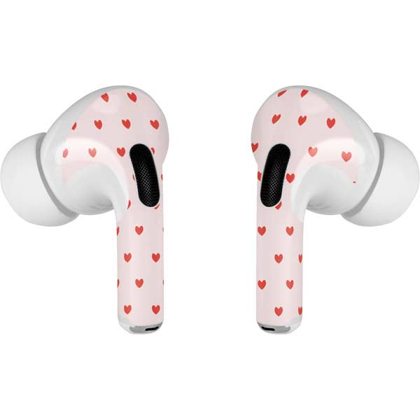 Pink and Red Hearts AirPods Skins