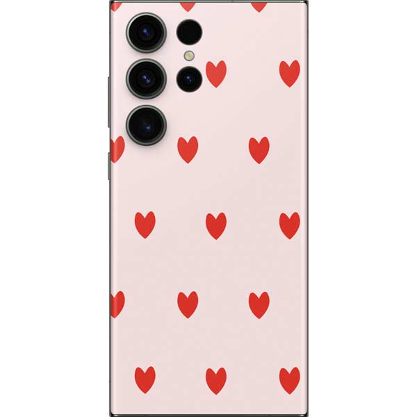 Pink and Red Hearts Galaxy Skins