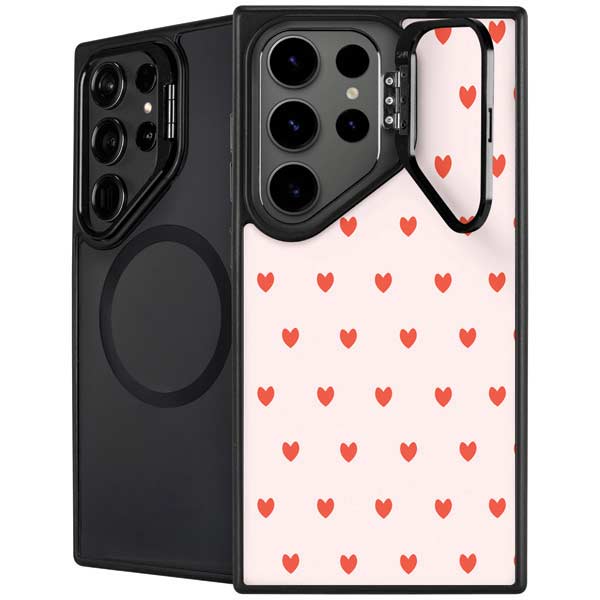 Pink and Red Hearts Galaxy Cases