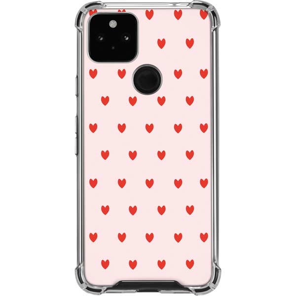 Pink and Red Hearts Pixel Cases