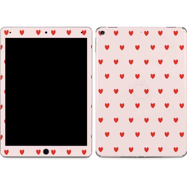 Pink and Red Hearts iPad Skins