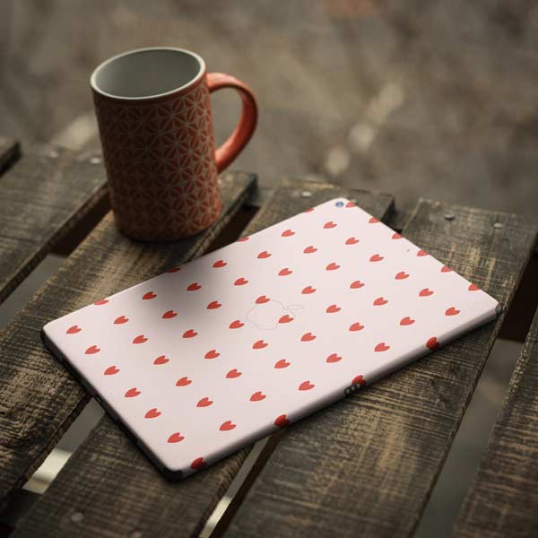 Pink and Red Hearts iPad Skins