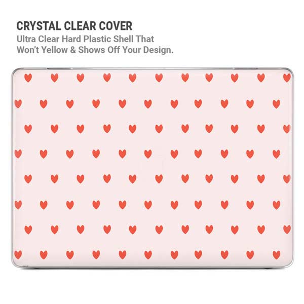 Pink and Red Hearts MacBook Cases