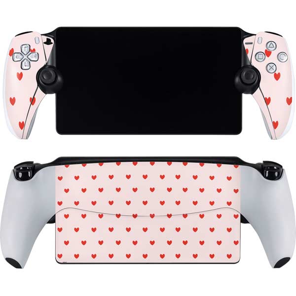 Pink and Red Hearts PlayStation PS5 Skins