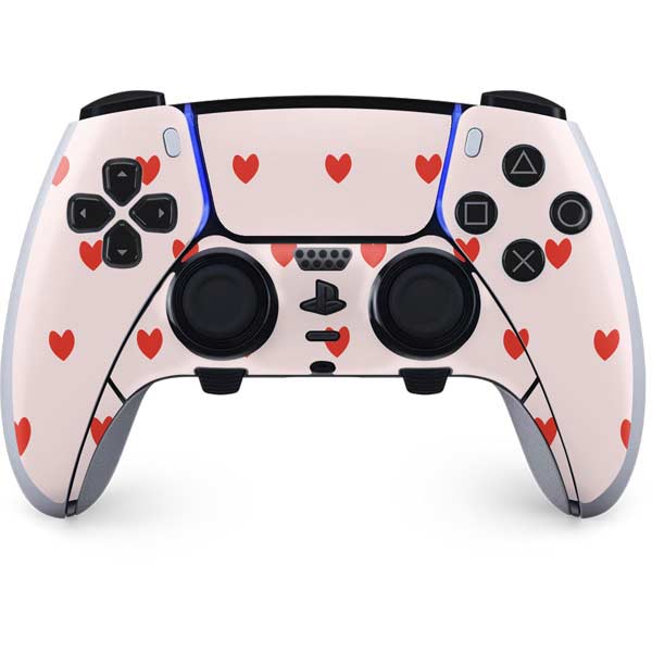 Pink and Red Hearts PlayStation PS5 Skins