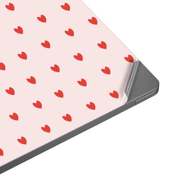 Pink and Red Hearts Laptop Skins