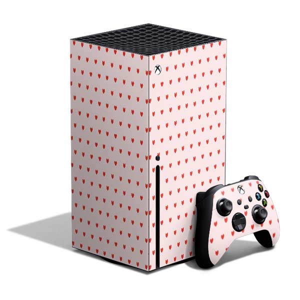 Pink and Red Hearts Xbox Series X Skins