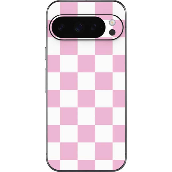Pink and White Checkerboard Google Pixel 10 Pro XL Skin
