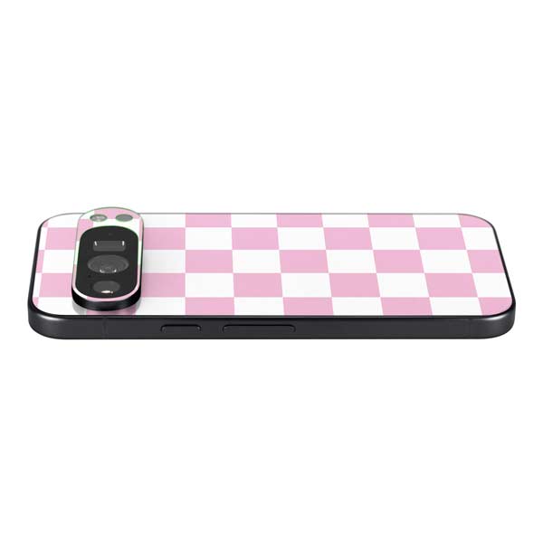 Pink and White Checkerboard Google Pixel 10 Pro XL Skin