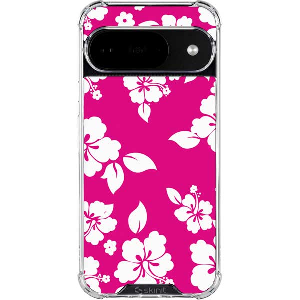 Pink and White Google Pixel 10 Clear Case