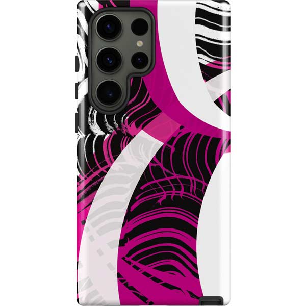 Pink and White Hipster Galaxy S23 Ultra Pro Case