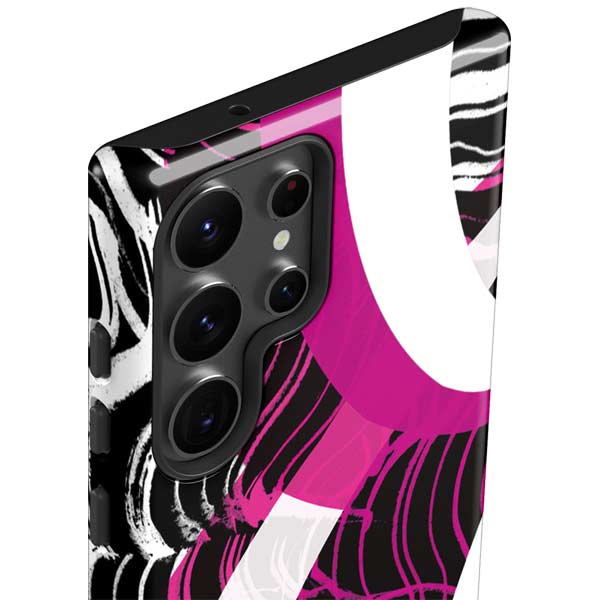 Pink and White Hipster Galaxy S23 Ultra Pro Case