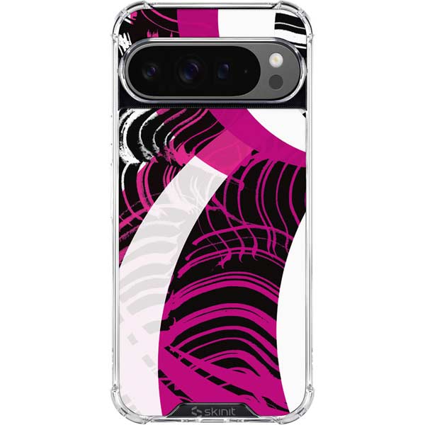 Pink and White Hipster Google Pixel 10 Pro Clear Case