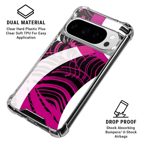 Pink and White Hipster Google Pixel 10 Pro Clear Case