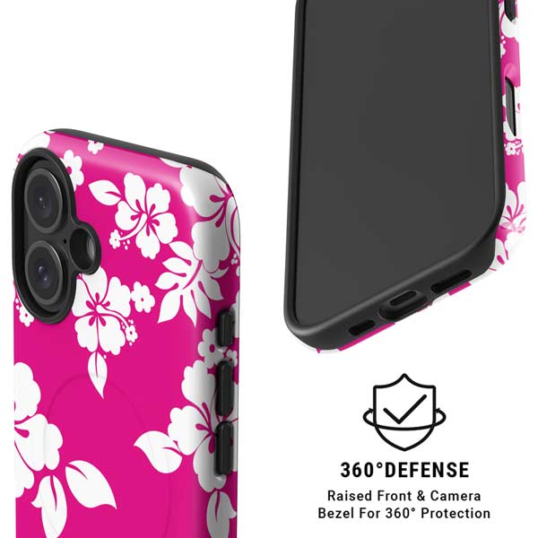 Pink and White iPhone 16 Magsafe Impact Case
