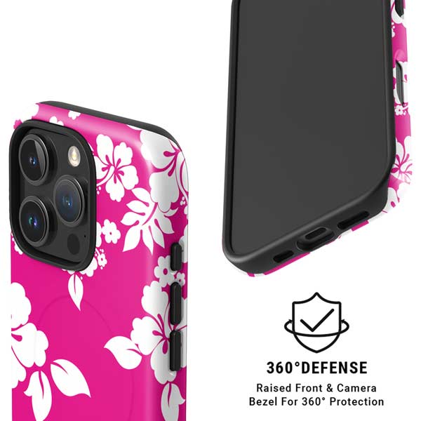 Pink and White iPhone 16 Pro Magsafe Impact Case