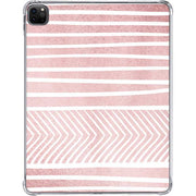 Pink and White Stripes iPad Pro 11in (2024) Clear Case