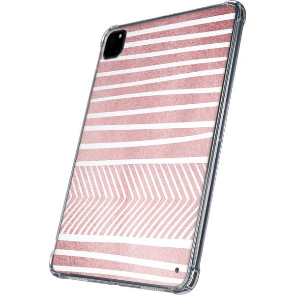 Pink and White Stripes iPad Pro 11in (2024) Clear Case