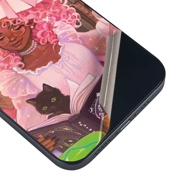 Pink Anime Witch Girls in Library with Cats iPhone Skins | Ivy Dolamore ...