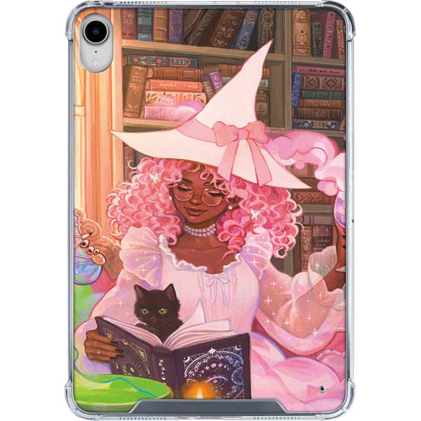 Pink Anime Witch Girls in Library with Cats by Ivy Dolamore iPad 11th ...