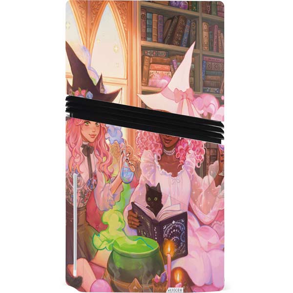 Pink Anime Witch Girls in Library with Cats by Ivy Dolamore PS5 Pro ...