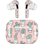 Pink Cactus AirPods Skins