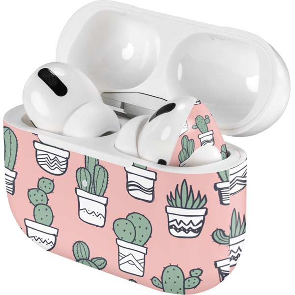 Pink Cactus AirPods Skins