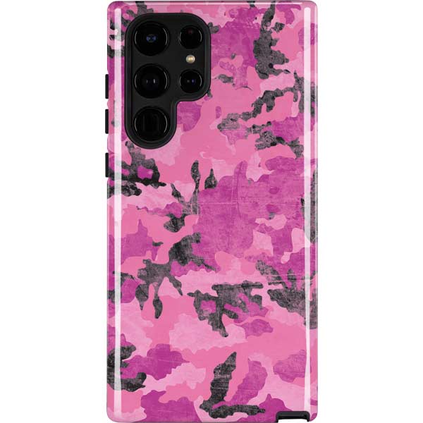 Pink Camouflage Galaxy Cases