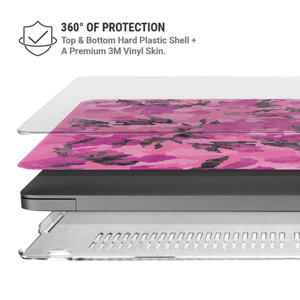 Pink Camouflage MacBook Pro 14in (2021-24) Case plus Skin