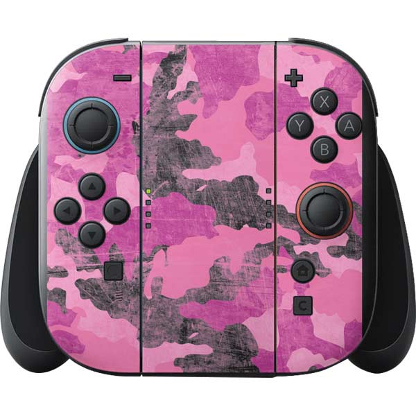 Pink Camouflage Nintendo Switch 2 (2025) with Joy-Con Skin