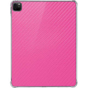 Pink Carbon Fiber Specialty Texture Material iPad Pro 11in (2024) Clear Case