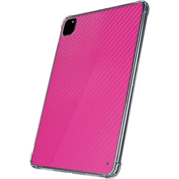 Pink Carbon Fiber Specialty Texture Material iPad Pro 11in (2024) Clear Case