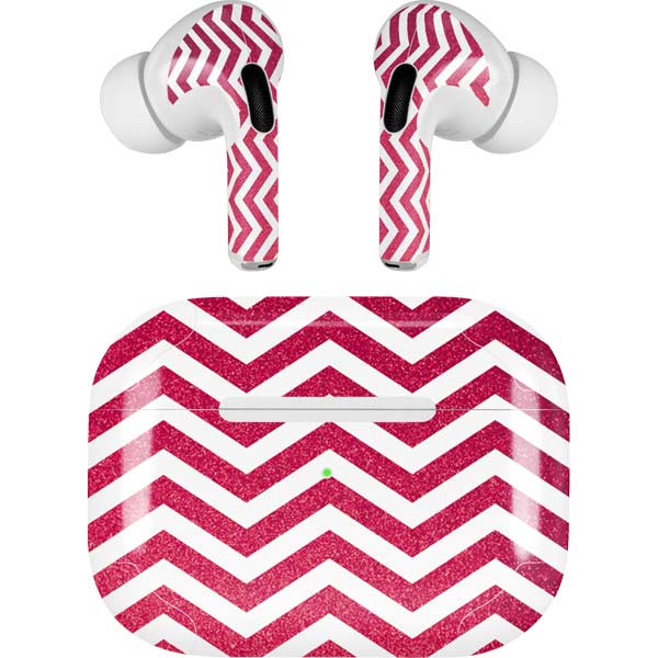 Pink Chevron AirPods Skins