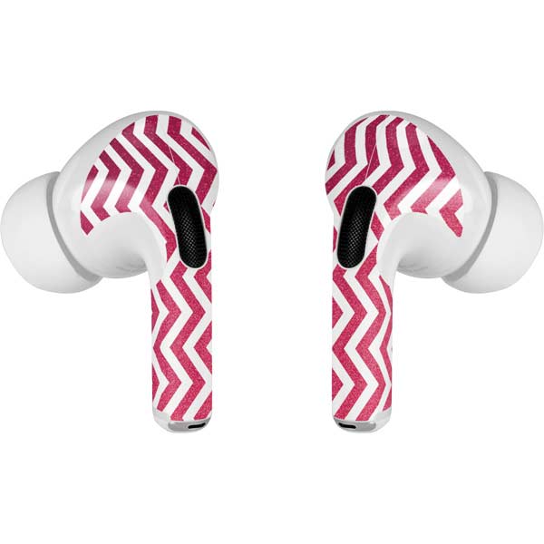 Pink Chevron AirPods Skins