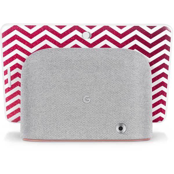 Pink Chevron Google Home Hub Skin