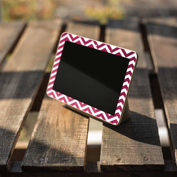 Pink Chevron Google Home Hub Skin