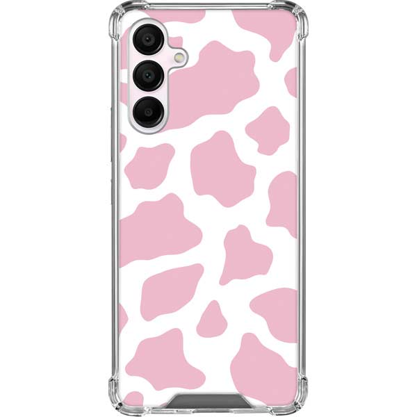Pink Cow Print Galaxy A16 5G Clear Case