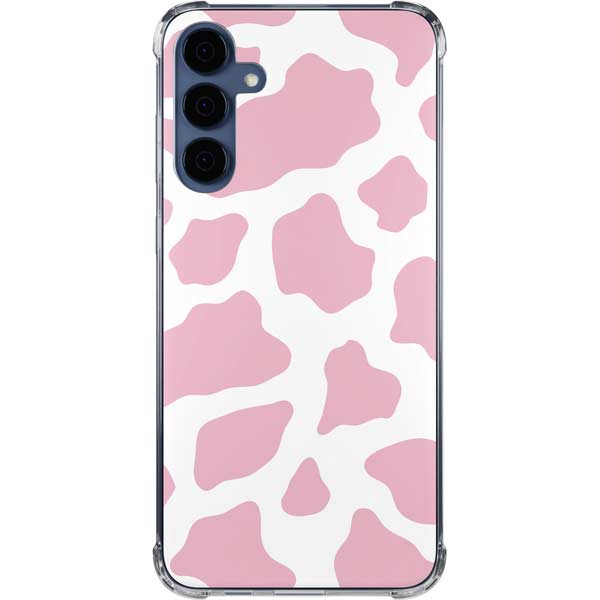 Pink Cow Print Galaxy A35 5G Clear Case