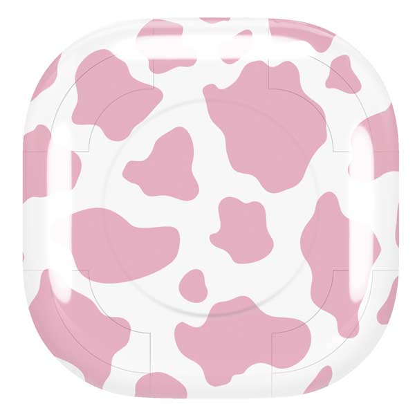 Pink Cow Print Galaxy Buds Live Skin