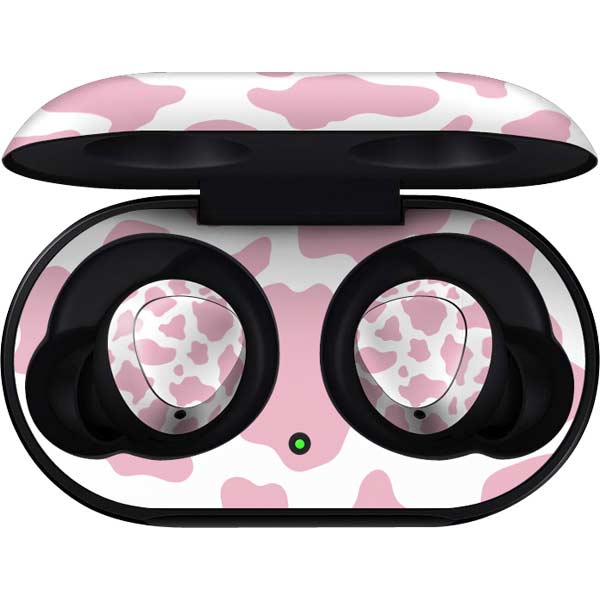 Pink Cow Print Galaxy Buds Skin