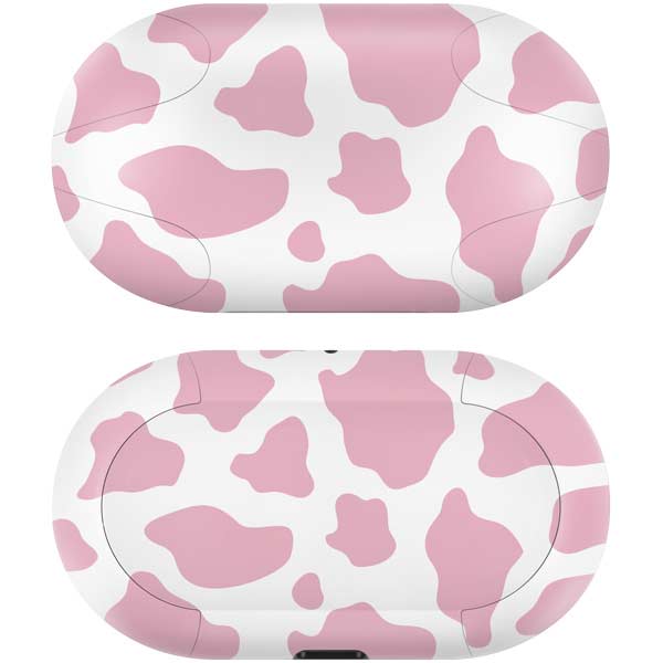 Pink Cow Print Galaxy Buds Skin