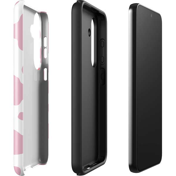 Pink Cow Print Galaxy S25 Plus Impact Case