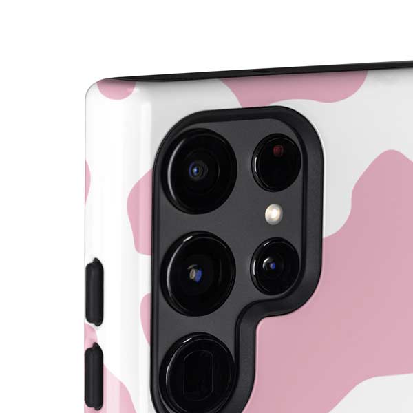 Pink Cow Print Galaxy S25 Ultra Impact Case