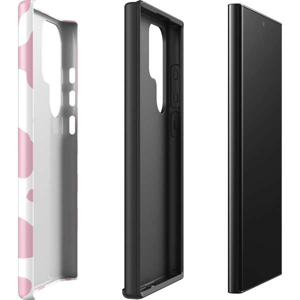 Pink Cow Print Galaxy S25 Ultra Impact Case