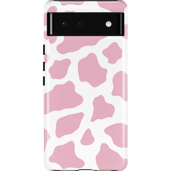 Pink Cow Print Pixel Cases